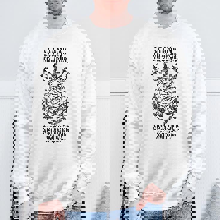 Corinthiansomos Loucos ホワイト スウェットシャツ 高齢者への贈り物