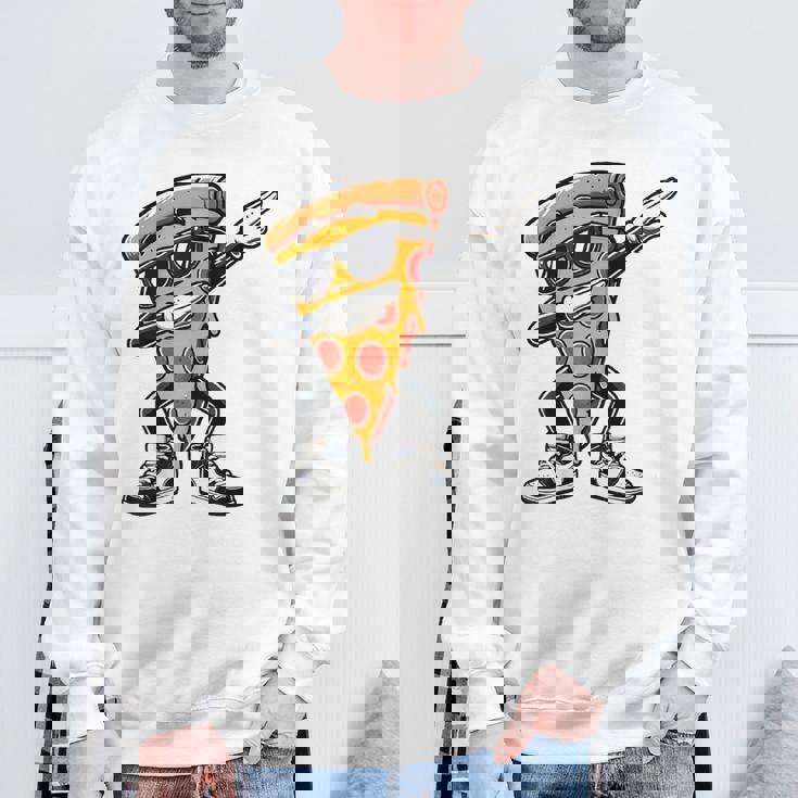 Dabbing Pizza スライス ダンス ピザ 幼児 男の子 ダンス 食通 スウェットシャツ 高齢者への贈り物
