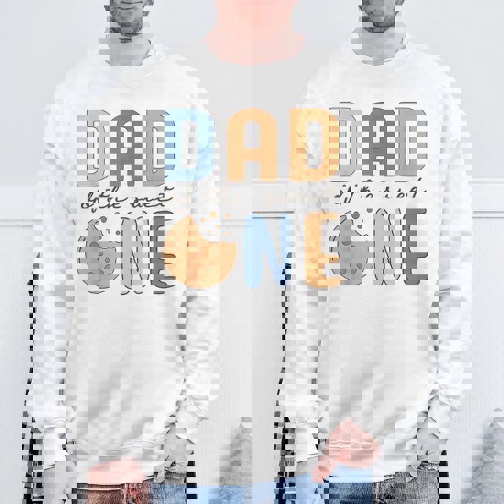 Dad Of Theweet One クッキーとミルク 1歳の誕生日パーティー スウェットシャツ 高齢者への贈り物