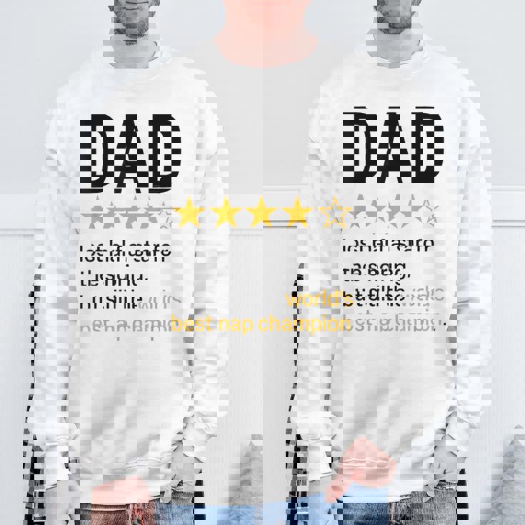 Dadtar Rating いびきジョーク 世界最高のお昼寝チャンピオン スウェットシャツ 高齢者への贈り物