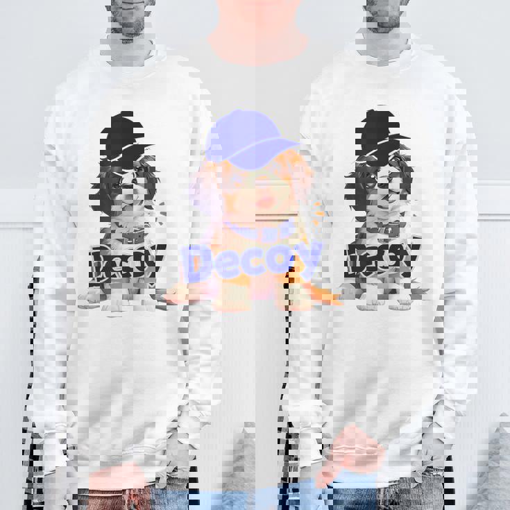 Decoy 愛犬 子犬 デコピン Decoy Kooikerhondje Puppy スウェットシャツ 高齢者への贈り物