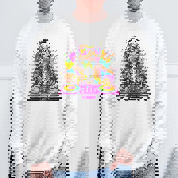 Dj フトアゴヒゲトカゲ 音楽愛好家のキッズ ディージェイ スウェットシャツ 高齢者への贈り物