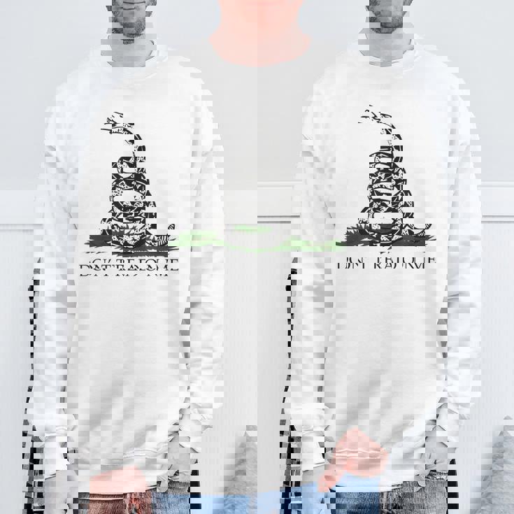 Don't' Tread On Me シャツ メンズ ガズデンフラッグ ブラック スネーク スウェットシャツ 高齢者への贈り物