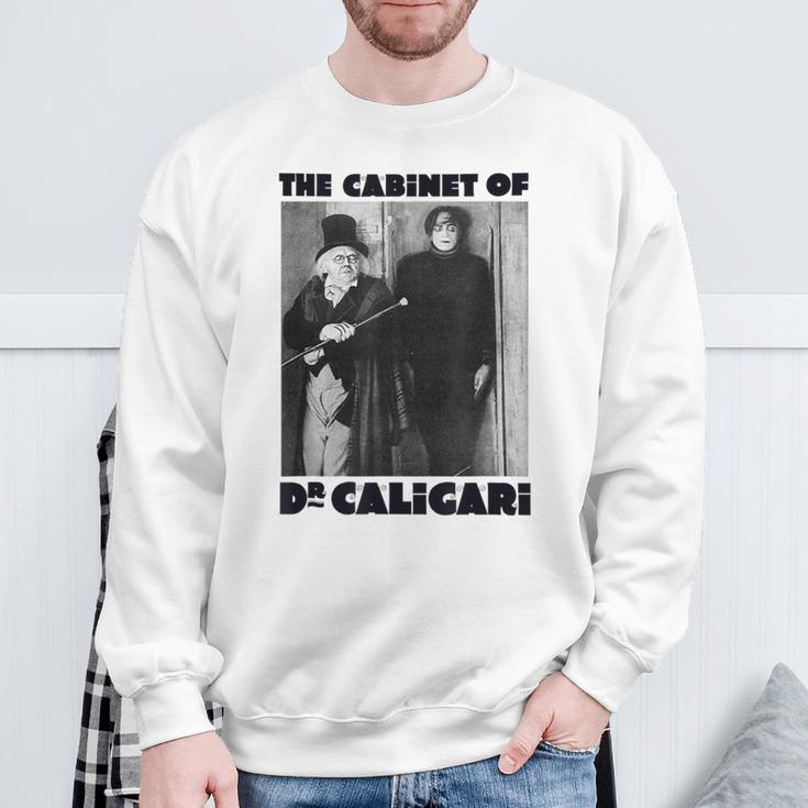 Dr Caligari ハロウィンモンスターポスター ヴィンテージホラー映画 スウェットシャツ 高齢者への贈り物