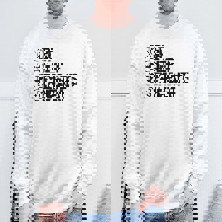 Eatleep Fix Heartsリピート心臓専門医心臓病学 スウェットシャツ 高齢者への贈り物