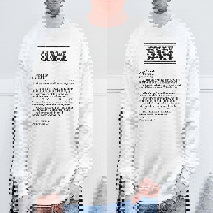 Edwin 面白いフレーズ 名前の定義付き スウェットシャツ 高齢者への贈り物