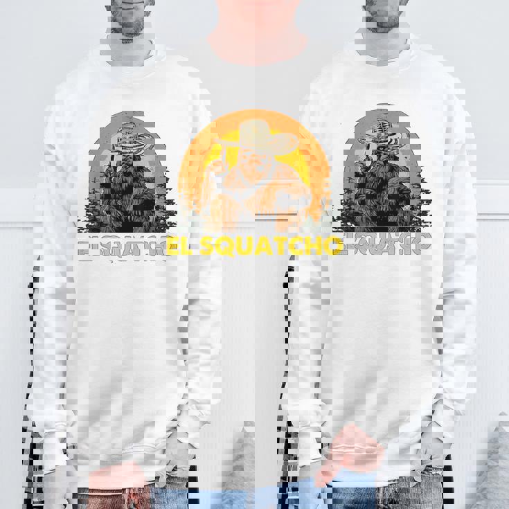 Elquatcho 面白いシンコ・デ・マヨ ビッグフット サスカッチ スウェットシャツ 高齢者への贈り物