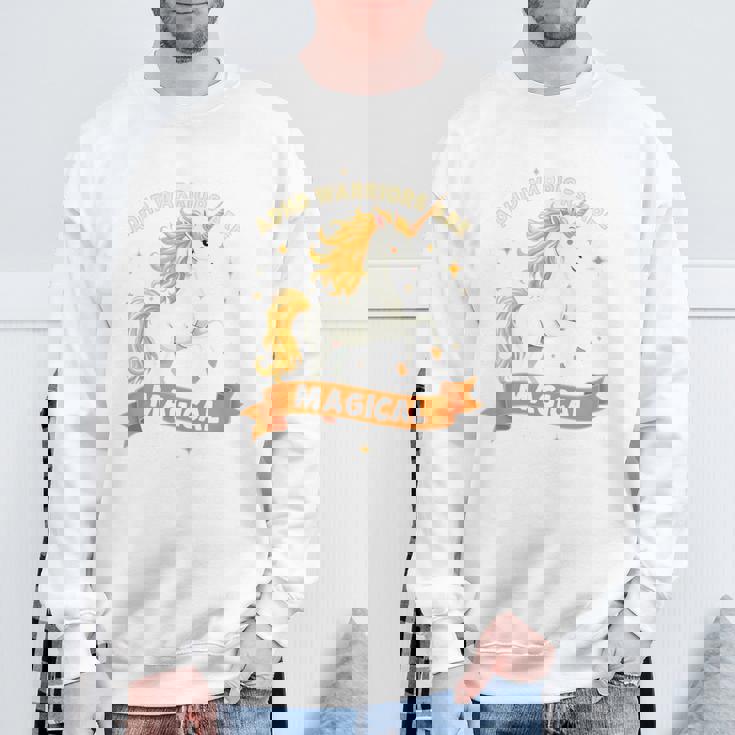 Empowered Adhd Warrior Unicorn Neurodiversity Pride 長袖tシャツ スウェットシャツ 高齢者への贈り物