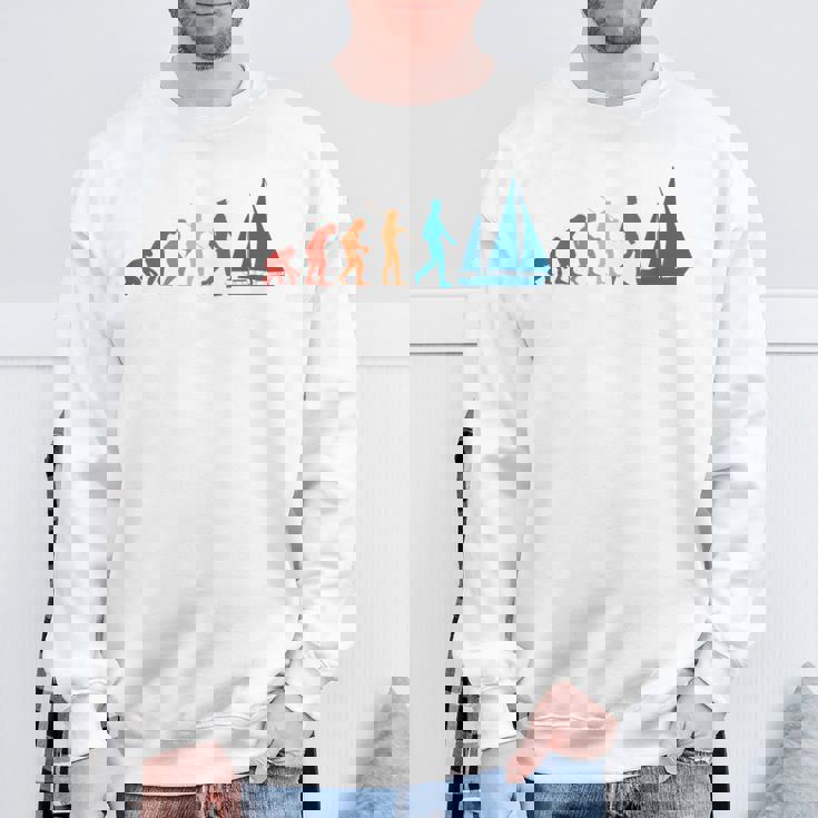 Evolution Graphic ヨット 船長 セーリング 海 ボート ヨット スウェットシャツ 高齢者への贈り物