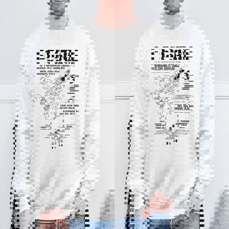 F-15 イーグル戦闘機 ジェット仕様 軍用飛行機 F15 イーグル スウェットシャツ 高齢者への贈り物