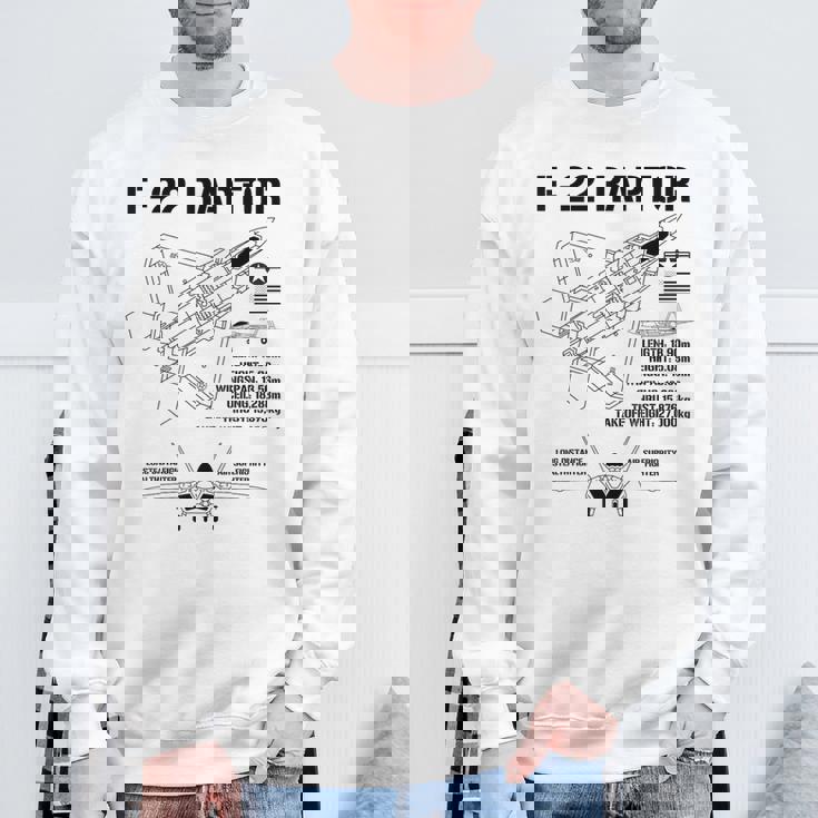 F22 ラプター戦闘機 ジェット仕様 軍用飛行機 F22 ラプター スウェットシャツ 高齢者への贈り物