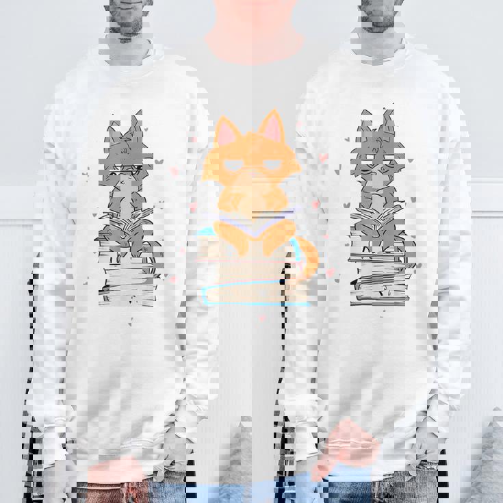 Cat & Amp Amp Book Lover シャツ 猫と本の愛好家 スウェットシャツ 高齢者への贈り物