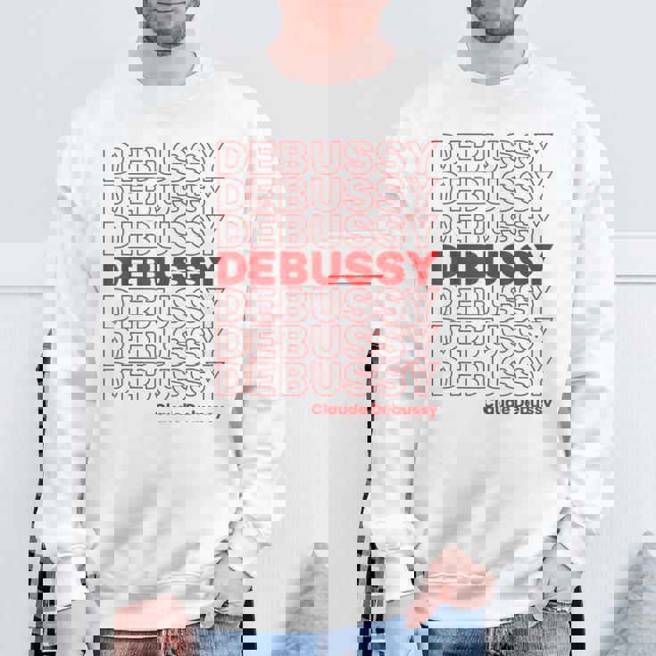 クロード ドビュッシー クラシック音楽作曲家 Thank You Meme スウェットシャツ 高齢者への贈り物