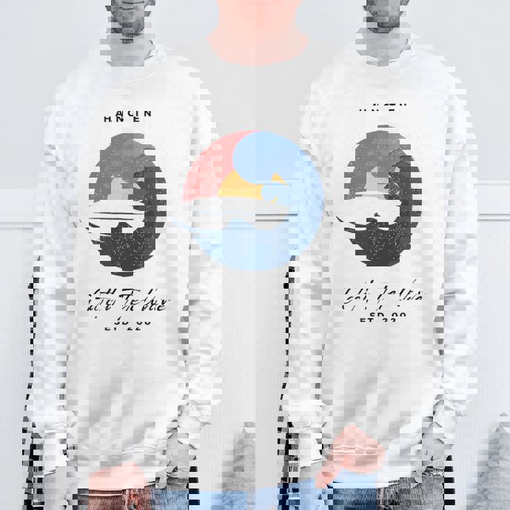 Hang 10 Catch The Waves サーフボード サーフ サーフィン スウェットシャツ 高齢者への贈り物