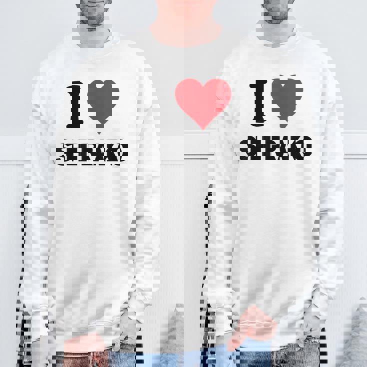 I Heart 白子ジャパンラブ 日本のお土産品 スウェットシャツ 高齢者への贈り物