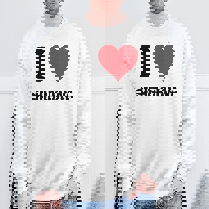 I Heart 白川ジャパンラブ 日本土産 スウェットシャツ 高齢者への贈り物