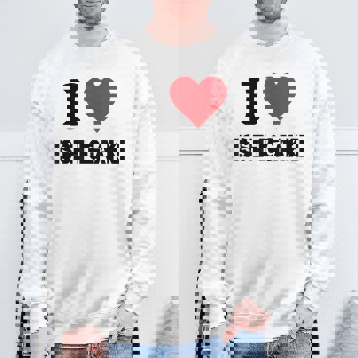 I Heart 石垣 Japan Love 日本土産 スウェットシャツ 高齢者への贈り物