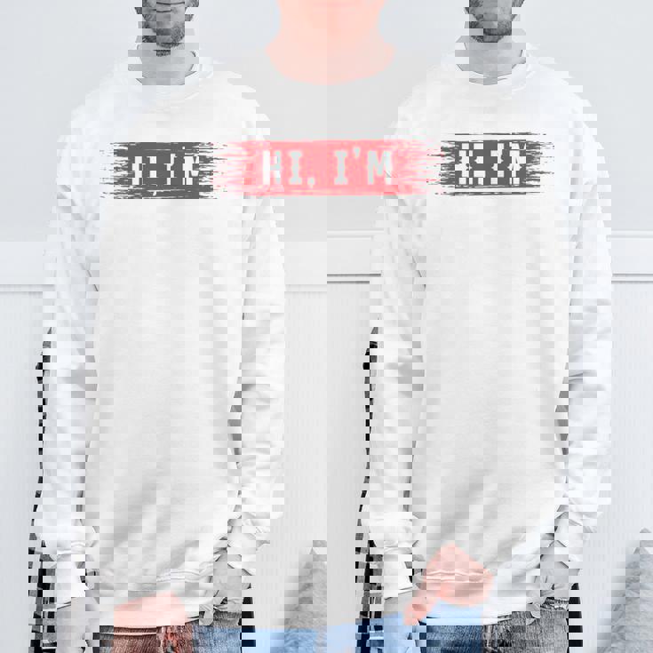 Hi I'm Tommy 名前 Tommy 長袖tシャツ スウェットシャツ 高齢者への贈り物