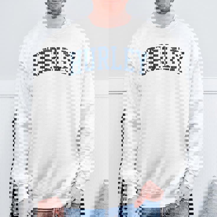 Hurley Ms ビンテージ アスレチック スポーツ Jsn2 ネイビープリント スウェットシャツ 高齢者への贈り物