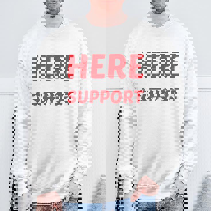 I'm Just Here For Moralupport 友情を高める 長袖tシャツ スウェットシャツ 高齢者への贈り物