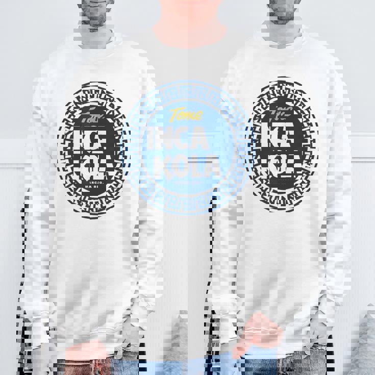 Inca Kola ペルーゴールデンコーラ バブルガム クリームソーダ スウェットシャツ 高齢者への贈り物