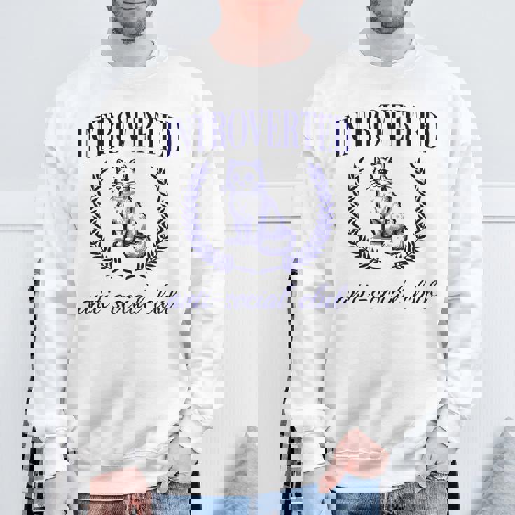 Introverted Antiocial Club 長袖tシャツ スウェットシャツ 高齢者への贈り物