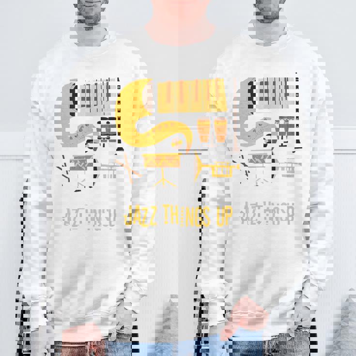 Jazz Things Up ヴィンテージジャズミュージック スウェットシャツ 高齢者への贈り物