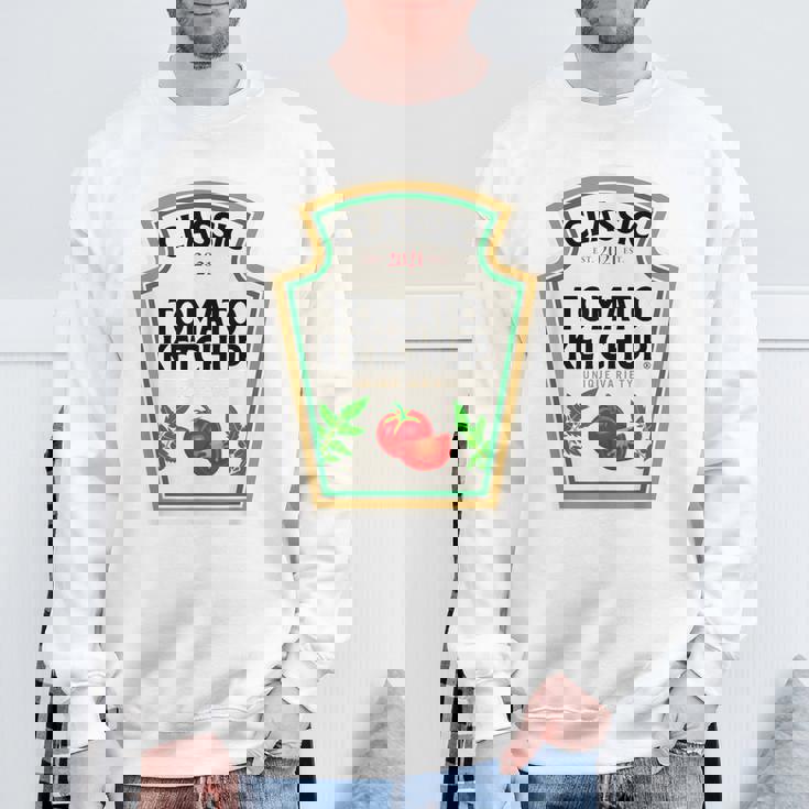 Ketchup ハロウィンコスチューム トマトマッチング ハロウィンケチャップ スウェットシャツ 高齢者への贈り物