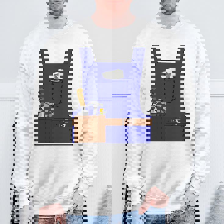 Last Minute Mason ハロウィン 労働者 グループ コスチューム 長袖tシャツ スウェットシャツ 高齢者への贈り物