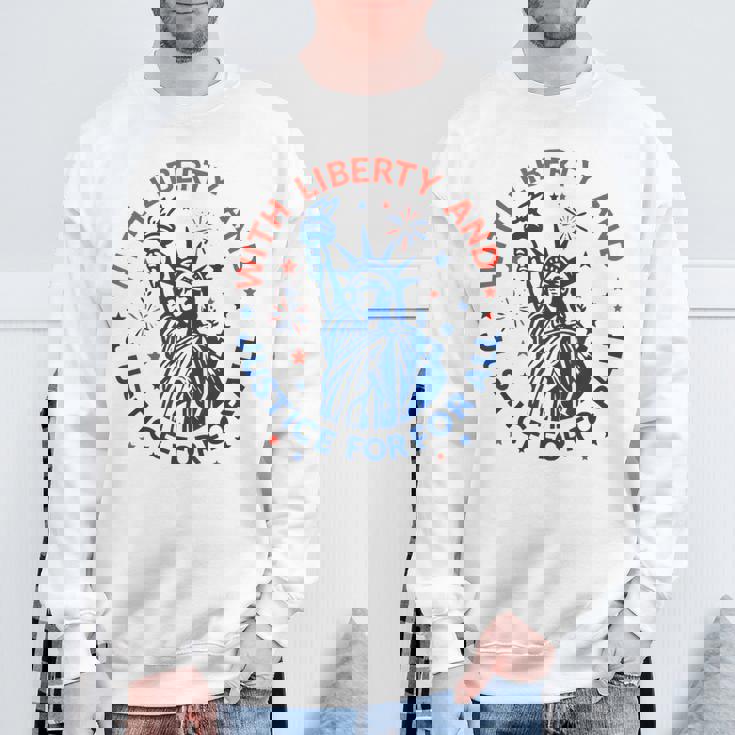 With Liberty And Justice For All Sweatshirt Gifts for Old Men With Liberty And Justice For All Sweatshirt Gifts for Old Men