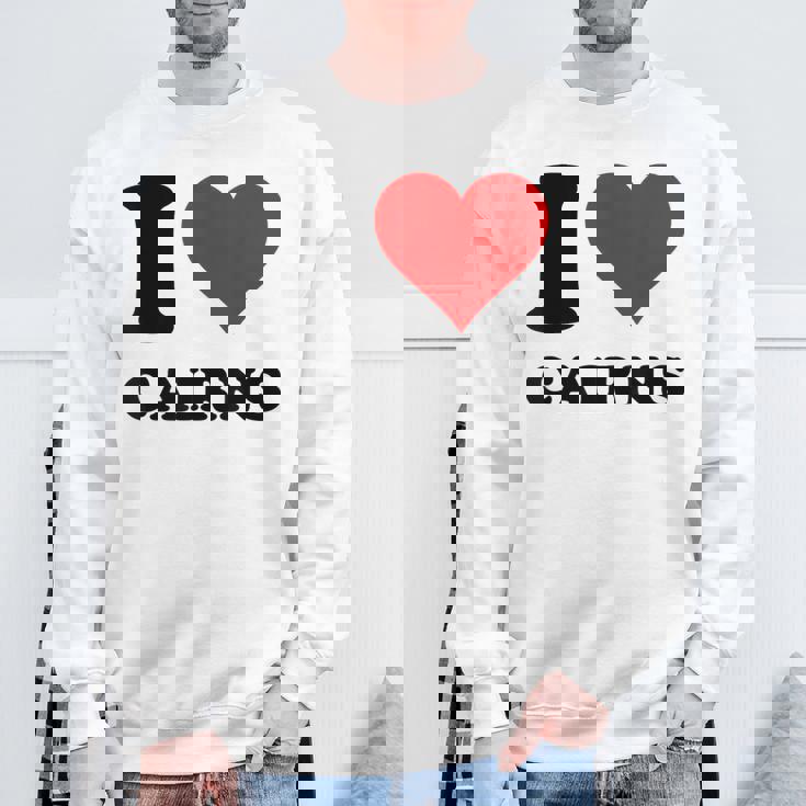 I Love Cairns スウェットシャツ 高齢者への贈り物