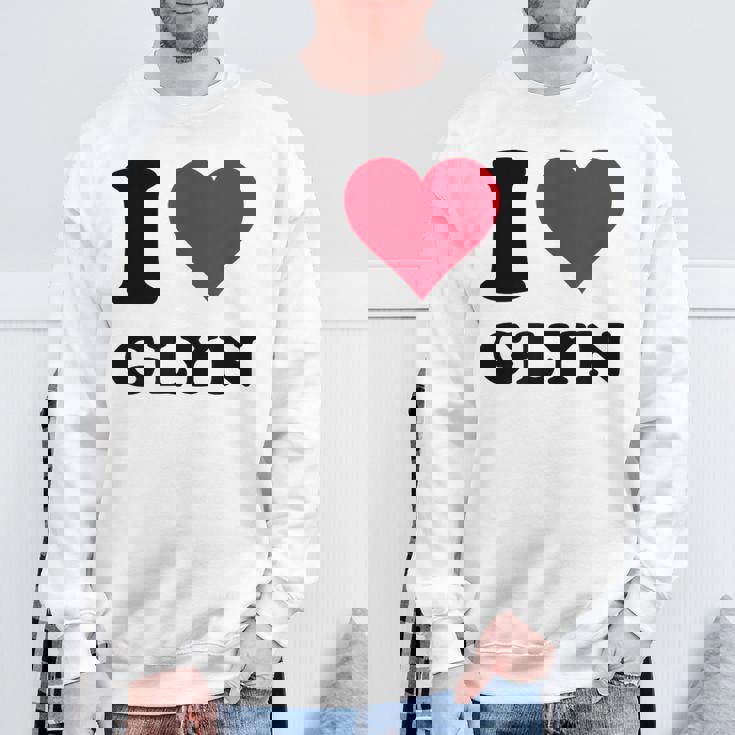 I Love Glyn スウェットシャツ 高齢者への贈り物