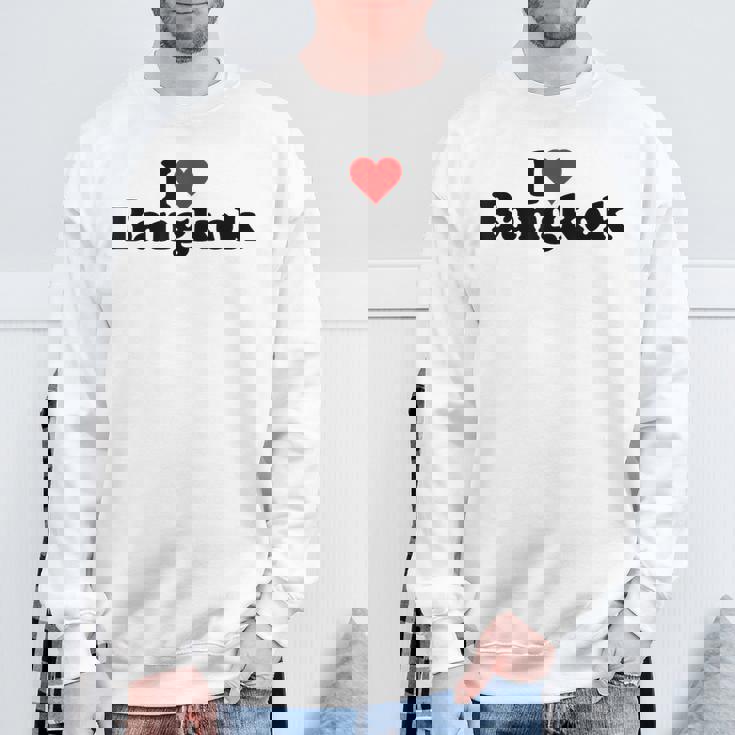 I Love Heart Bangkok タイ Bk Bkk スウェットシャツ 高齢者への贈り物