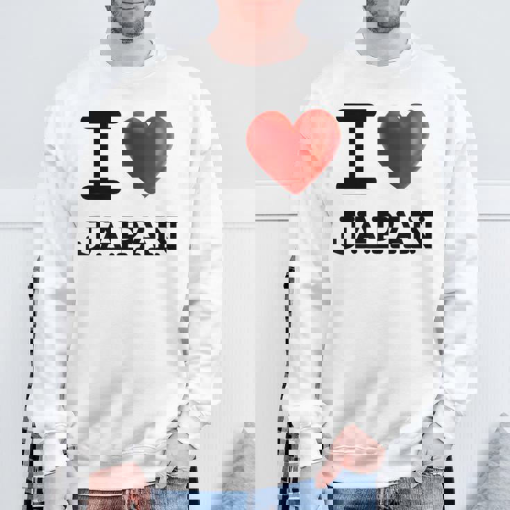 I Love Japan お土産 観光ハート スウェットシャツ 高齢者への贈り物