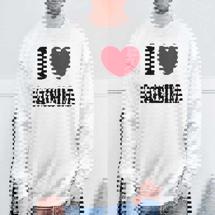 I Love Kagoshima 鹿児島が大好きです スウェットシャツ 高齢者への贈り物