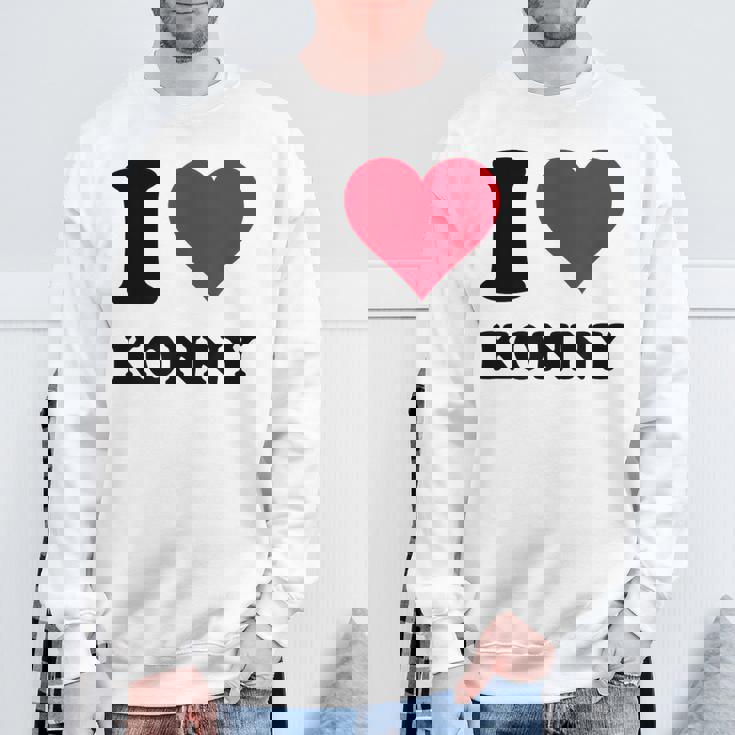 I Love Konny スウェットシャツ 高齢者への贈り物