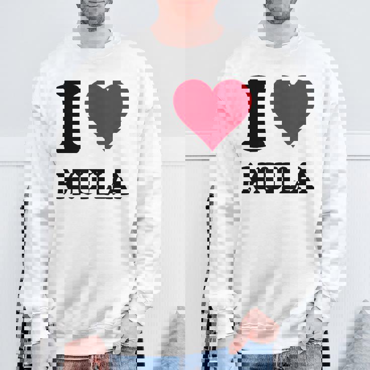 I Love Mula スウェットシャツ 高齢者への贈り物