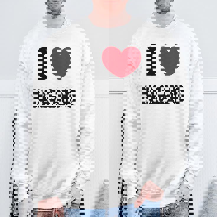 I Love Nagano 長野大好き スウェットシャツ 高齢者への贈り物