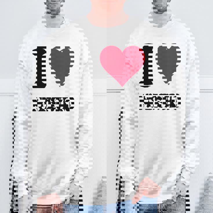 I Love Natsuko スウェットシャツ 高齢者への贈り物