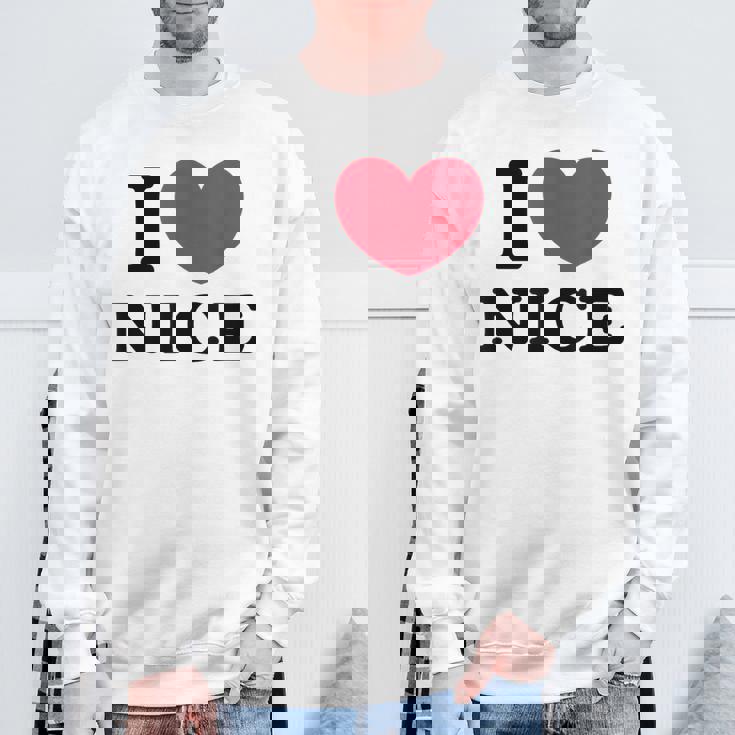 I Love Nice アイ・ラブ・ニース スウェットシャツ 高齢者への贈り物