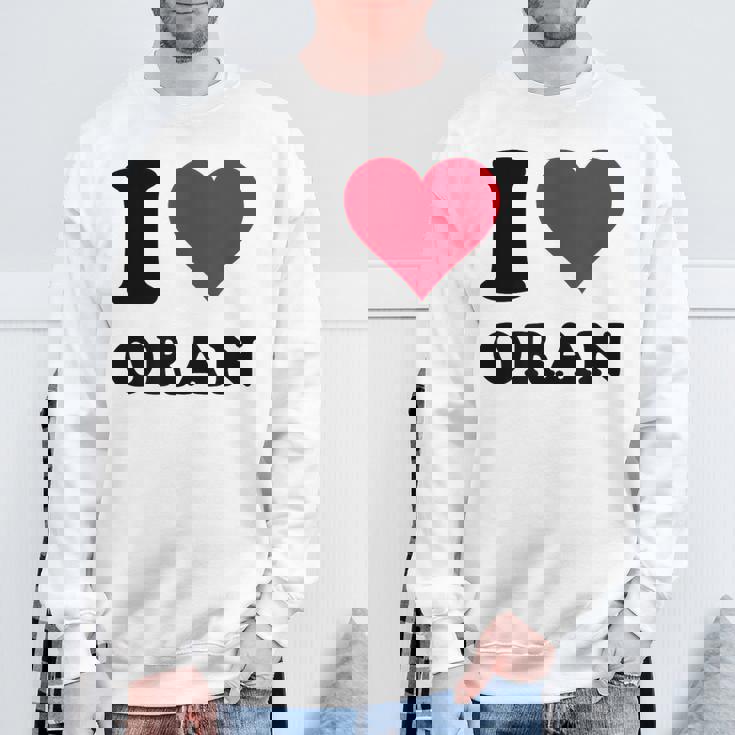 I Love Oran スウェットシャツ 高齢者への贈り物