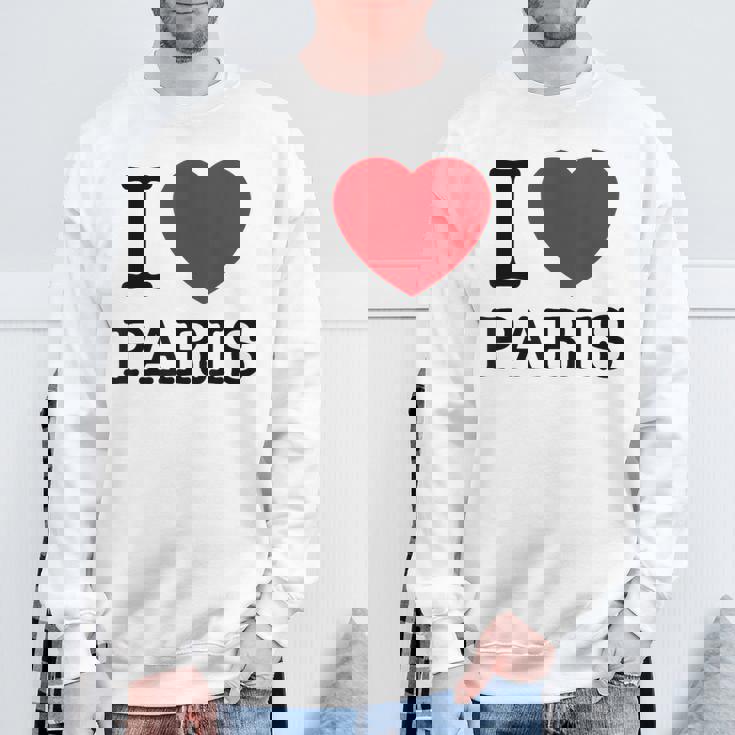 I Love Paris Graphic Novelty & Cool s スウェットシャツ 高齢者への贈り物