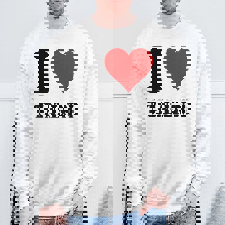 I Love Thailand スウェットシャツ 高齢者への贈り物