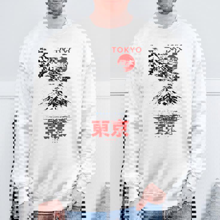 I Love Tokyo、Tokyo Japan 富士山、東京ファッショングラフィック スウェットシャツ 高齢者への贈り物
