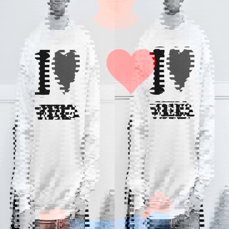 I Love Wiberta スウェットシャツ 高齢者への贈り物