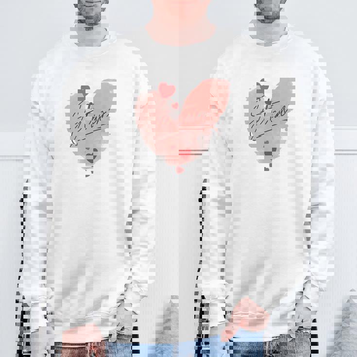 I Love You A Elegant Declaration Of Love I Love You スウェットシャツ 高齢者への贈り物