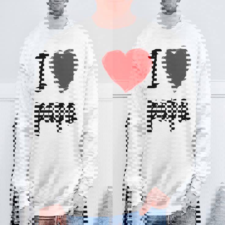 I Love You PapaCool Happy Father's Day Best Daddy スウェットシャツ 高齢者への贈り物