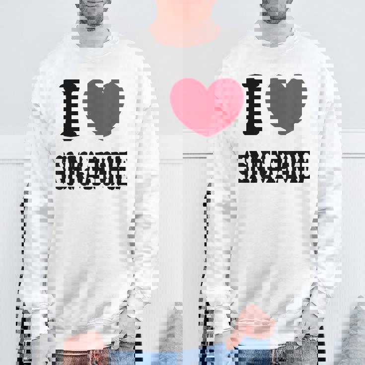 I Loveingapore シンガポールが大好き スウェットシャツ 高齢者への贈り物