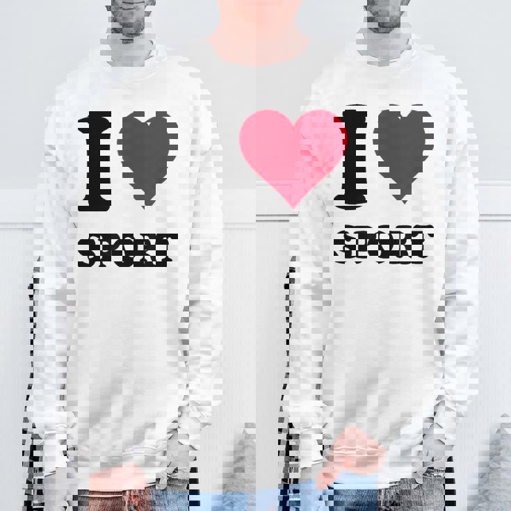 I Loveports スウェットシャツ 高齢者への贈り物