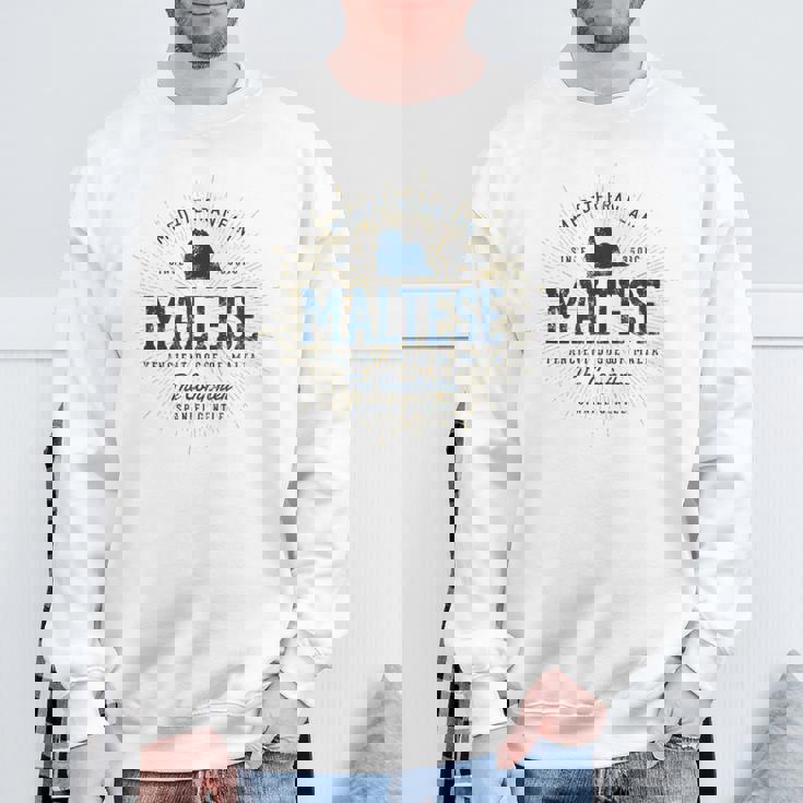 Maltese ギフトヴィンテージマルチーズ スウェットシャツ 高齢者への贈り物